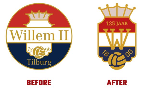 Willem II Avant et Apres Logo (histoire)