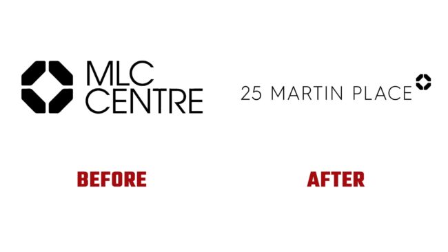 25 Martin Place Avant et Apres Logo (histoire)