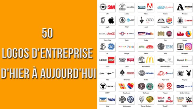 50 logos d'entreprise d'hier à aujourd'hui