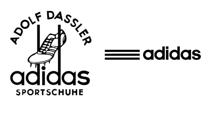 Adidas logos d'entreprise d'hier à aujourd'hui