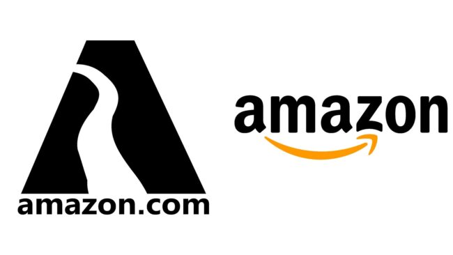 Amazon logos d'entreprise d'hier à aujourd'hui