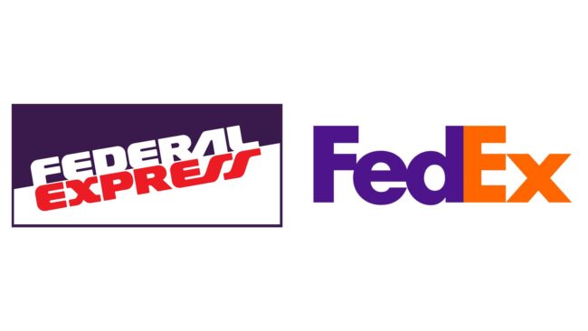 Fedex logos d'entreprise d'hier à aujourd'hui
