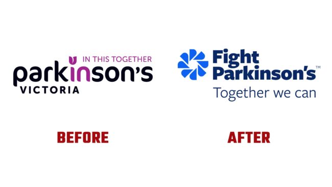 Fight Parkinson's Avant et Apres Logo (Histoire)