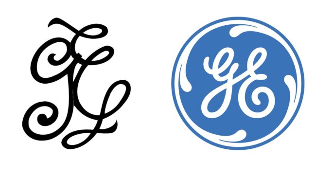 GE logos d'entreprise d'hier à aujourd'hui