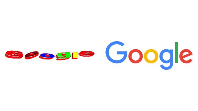 Google logos d'entreprise d'hier à aujourd'hui