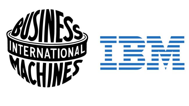 IBM logos d'entreprise d'hier à aujourd'hui