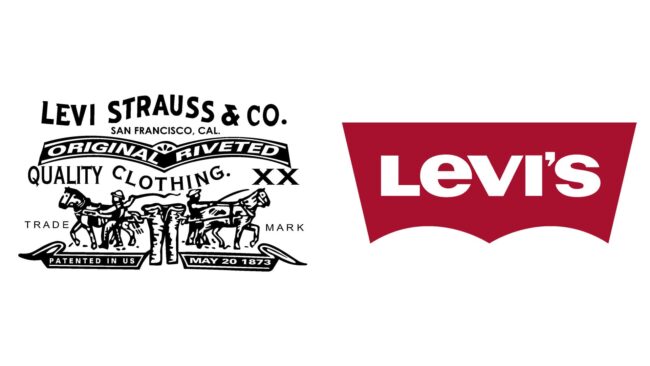Levi’s logos d'entreprise d'hier à aujourd'hui