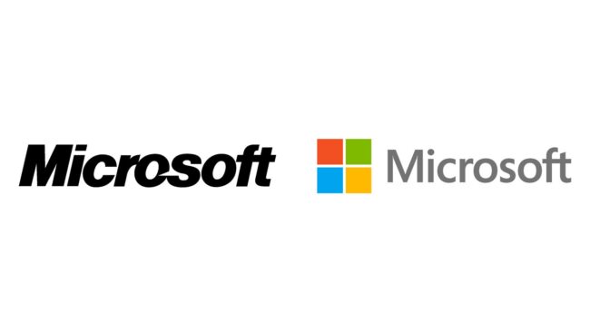 Microsoft logos d'entreprise d'hier à aujourd'hui