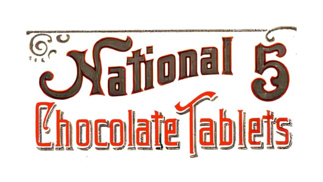 National Chocolate Tablets Logo 1890-1898