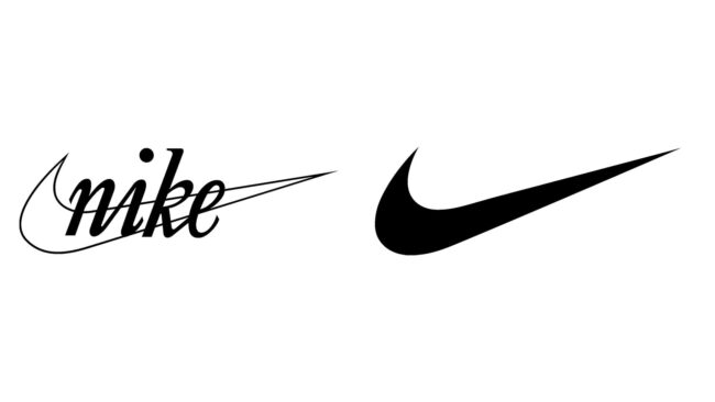 Nike logos d'entreprise d'hier à aujourd'hui