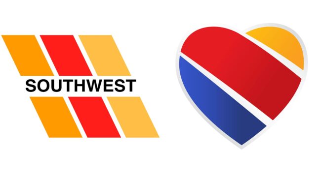 Southwest logos d'entreprise d'hier à aujourd'hui