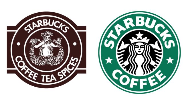 Starbucks logos d'entreprise d'hier à aujourd'hui