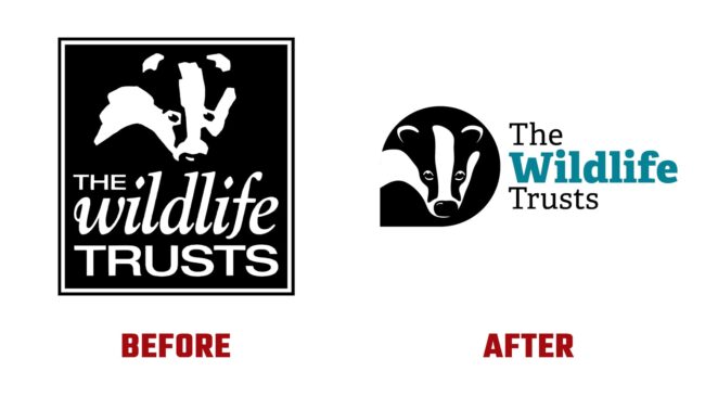 The Wildlife Trusts Avant et Apres Logo (histoire)