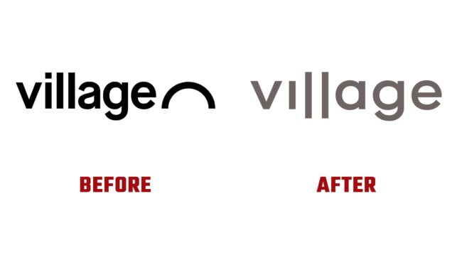 Village Montréal Avant et Apres Logo (Histoire)