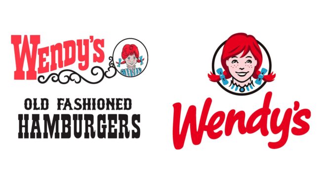 Wendy’s logos d'entreprise d'hier à aujourd'hui