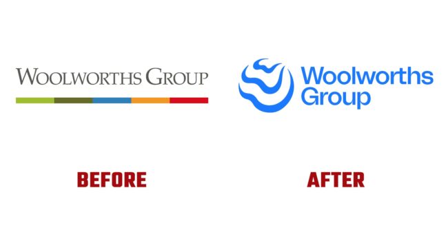 Woolworths Group Avant et Apres Logo (histoire)