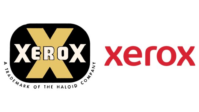 Xerox logos d'entreprise d'hier à aujourd'hui