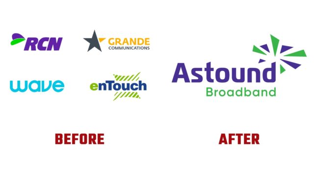 Astound Avant et Apres Logo (Histoire)
