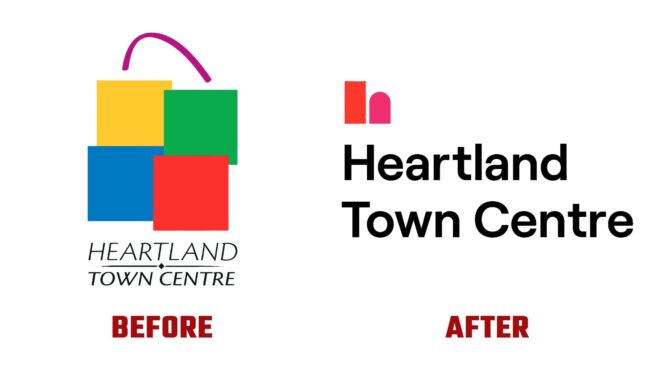 Heartland Town Centre Avant et Apres Logo (Histoire)