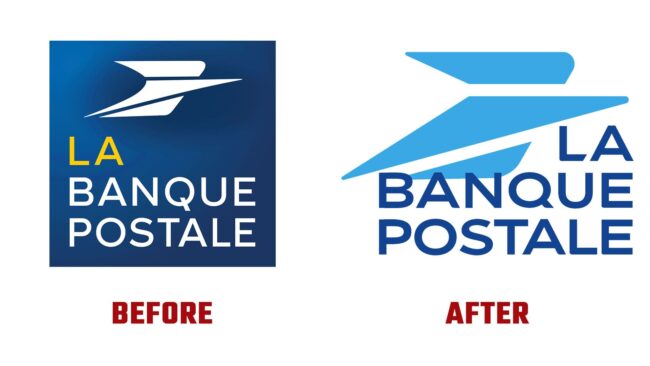 La Banque Postale Avant et Apres Logo (Histoire)