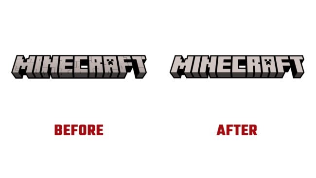Minecraft Avant et Apres Logo (Histoire)