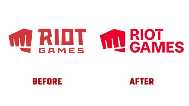 Riot Games Avant et Apres Logo (Histoire)