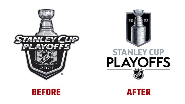 Stanley Cup Playoffs Avant et Apres Logo (Histoire)