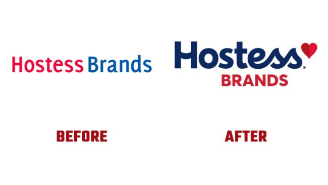 Hostess Brands Avant et Apres Logo (Histoire)