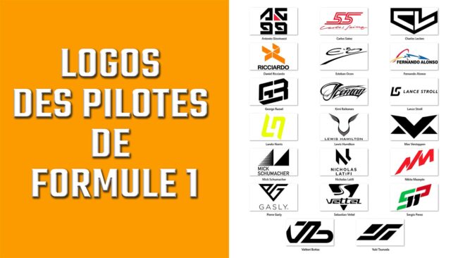 Logos des pilotes de Formule 1