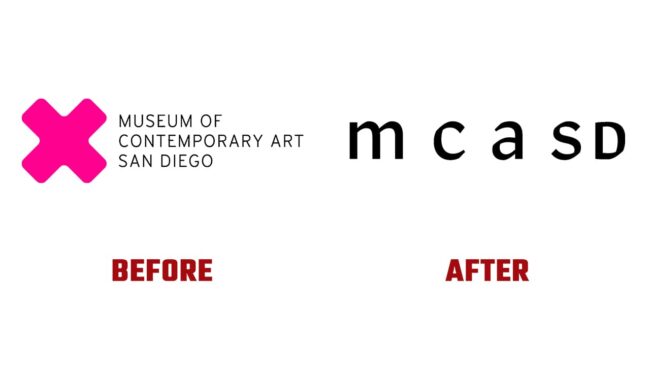 Museum of Contemporary Art San Diego (MCASD) Avant et Apres Logo (Histoire)