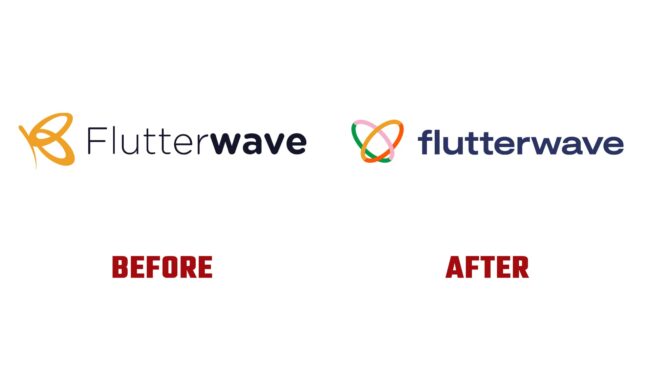 Flutterwave Avant et Apres Logo (Histoire)