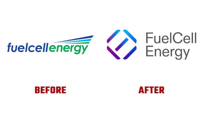 FuelCell Energy Avant et Apres Logo (Histoire)