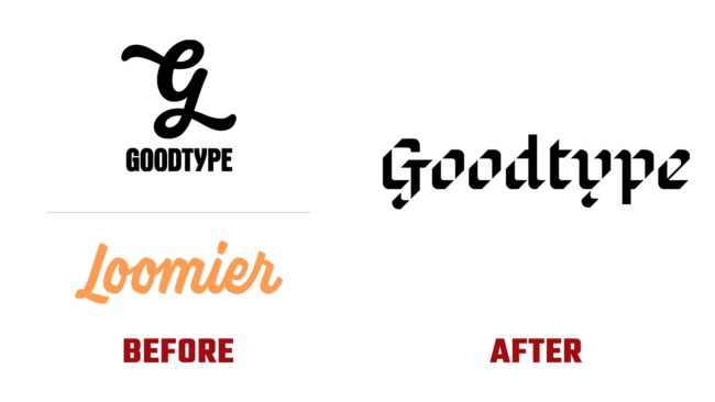 Goodtype Avant et Apres Logo (Histoire)