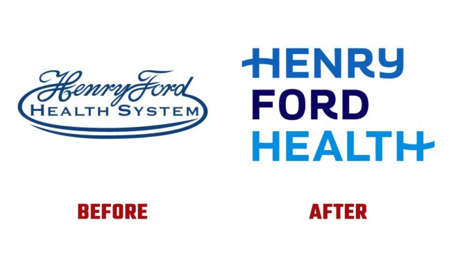 Henry Ford Health Avant et Apres Logo (Histoire)
