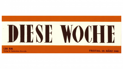 Logo de Diese Woche en 1946 (première impression)