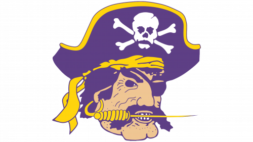 Logo de East Carolina Pirates en 1980