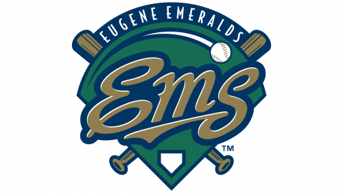 Logo de Eugene Emeralds en 2004