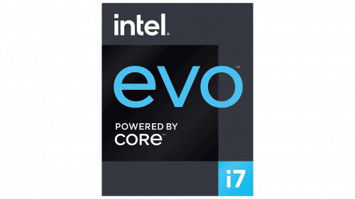 Logo de Intel Evo Powered by Core i7