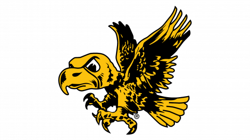 Logo de Iowa Hawkeye en 1956