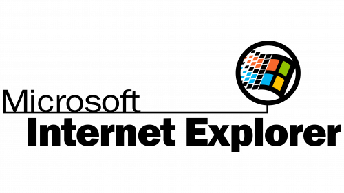 Logo de Microsoft Internet Explorer 1995-1996