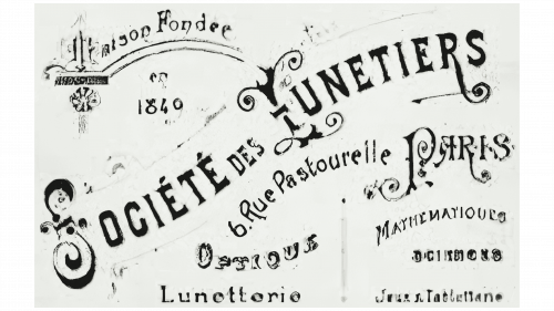 Logo de Societe des Lunetiers dans les années 1800