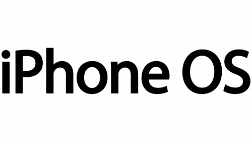 Logo de iPhone OS en 2007