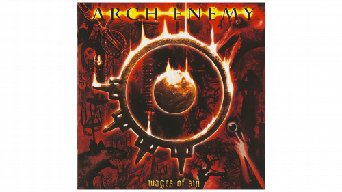 Logo de Arch Enemy (Wages of Sin) en 2001