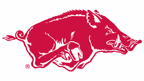 Logo de Arkansas Razorbacks en 1967