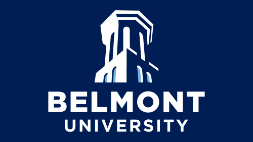 Logo de Belmont University White