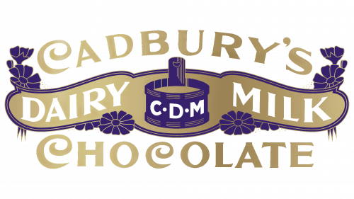 Logo de Cadbury's Dairy Milk Chocolat en 1915