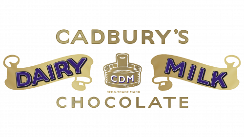 Logo de Cadbury's Dairy Milk Chocolat en 1940