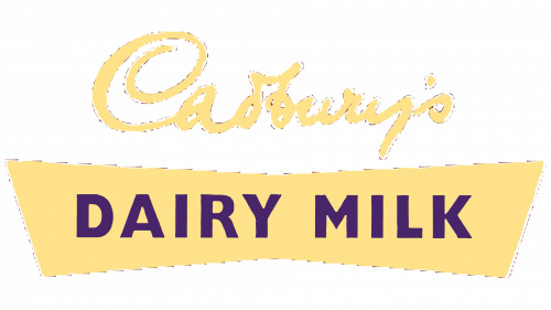 Logo de Cadbury's Dairy Milk Chocolat en 1961