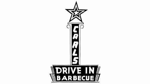 Logo de Carl's Drive-In Barbecue en 1941