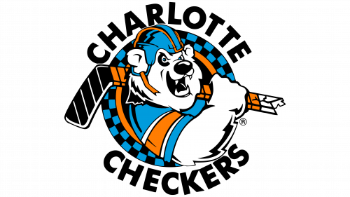 Logo de Charlotte Checkers en 1993